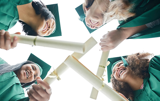 graduating girl scouts